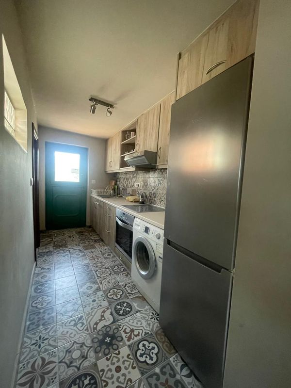 Kitchenette in the traditional Pirgos guesthouse from 1917 at Villa Irianna, Rhodes