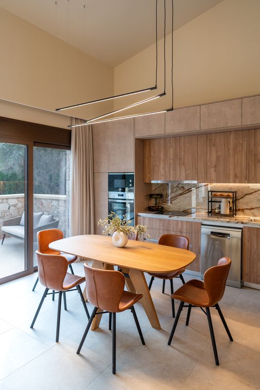 Fully equipped modern kitchen in Villa Irianna, Rhodes