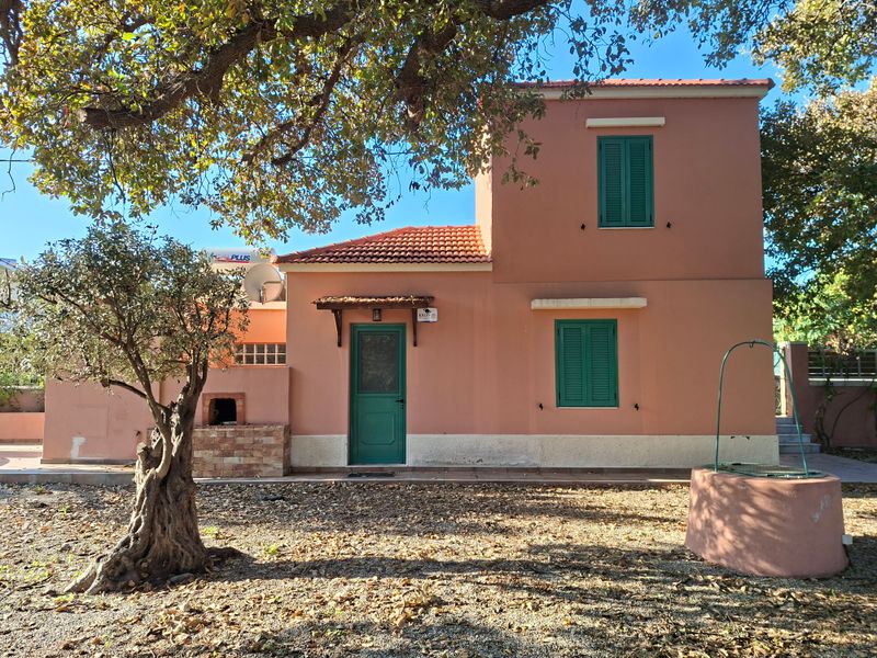 Traditional Pirgos guesthouse from 1917 at Villa Irianna, Rhodes